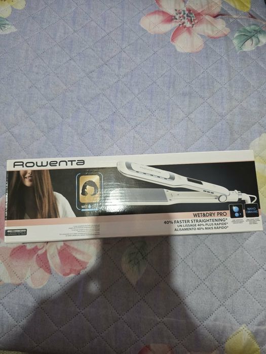 Placa alisadora de cabelo Rowenta wet & dry pro