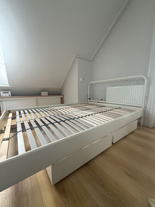 Łóżko NESTTUN 140x200 rama + stelaż + pojemniki