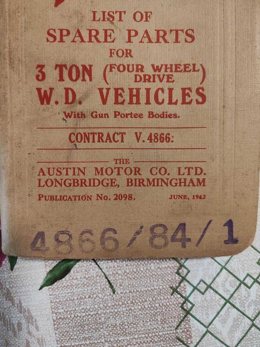 Manual camião Austin 1942