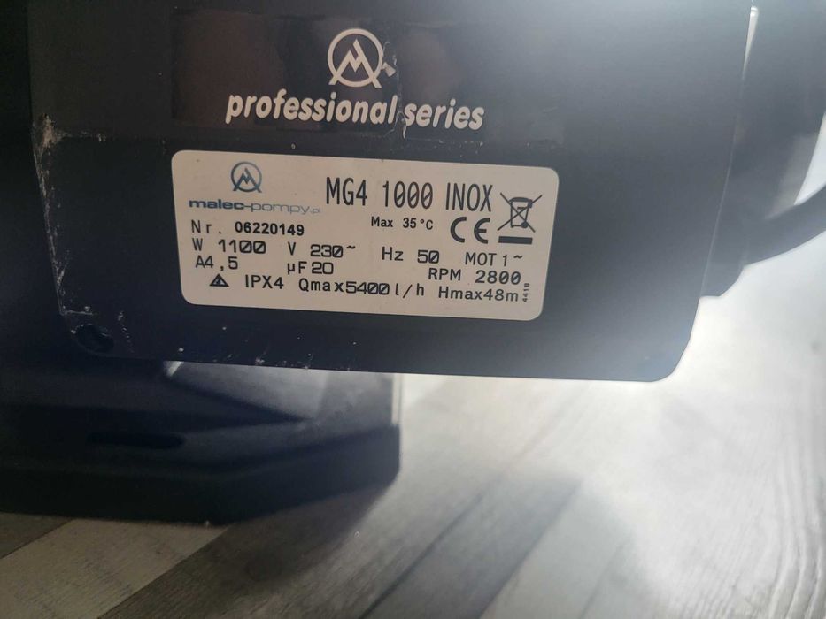 Pompa Malec-Pompy MG4 1000 INOX.
