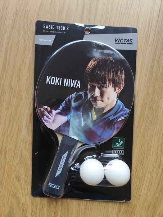 Rakietka rakieta paletka tenis stołowy Victas Basic 1500 S Koki Niwa