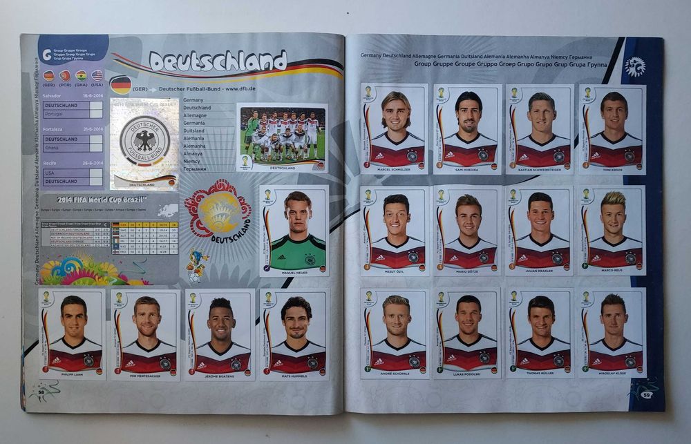 Caderneta cromos Panini - World Cup 2014 - Completa