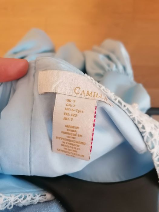 Sukienka elegancka błękitna lato r. 122