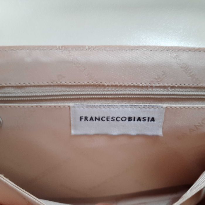 Mala Cerimónia Branco Perola 100% Pele