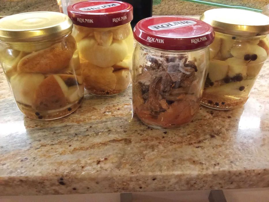 Rydze smażone na maśle i prawdziwki w occie