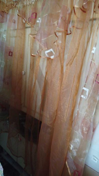 Тюль капроновая с   ламбрикеном высота 2 м