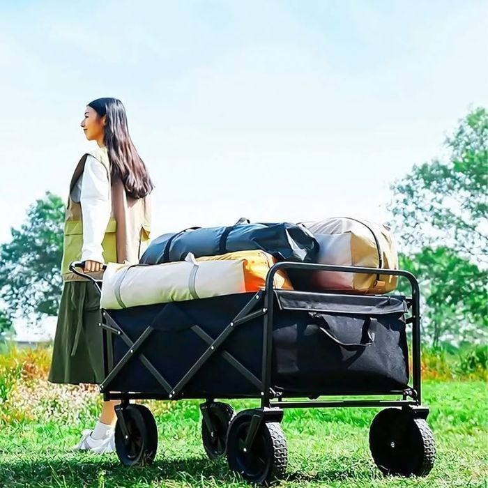Wózek Turystyczny Transportowy Ogrodowy Składany Na Camping Ryby Plażę
