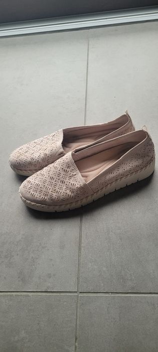 Beżowe espadryle rozmiar 39 tenisowki azurowe