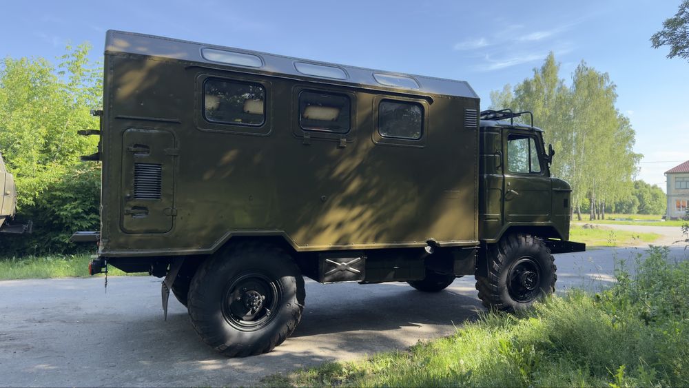 Газ 66 Кунг Лебідка