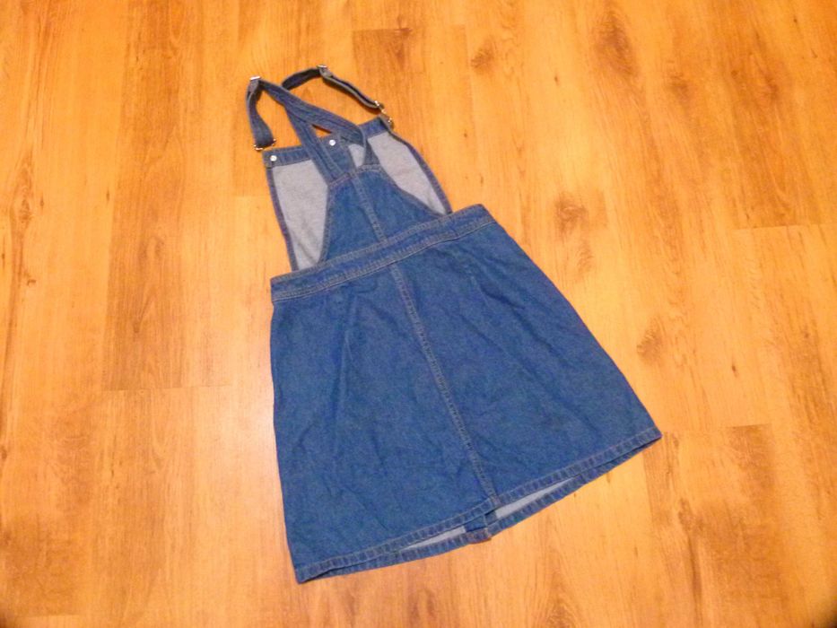 H&M sukienka jeans ogrodniczka guziki rozm 36 S