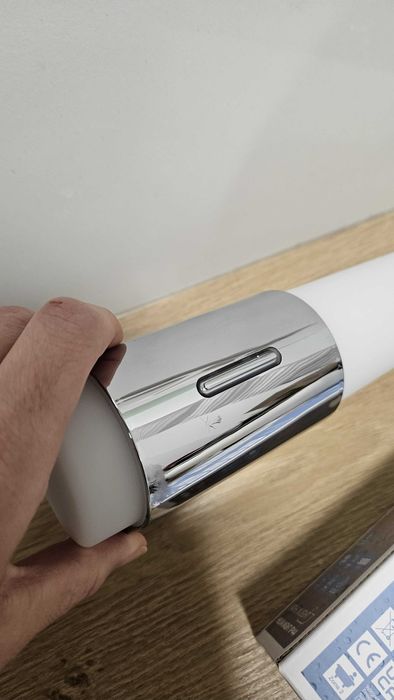 2x Srebrny kinkiet łazienkowy IP44 | Regulacja świecenia | Nowy