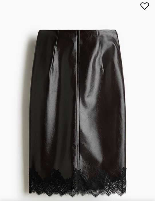 Спідниця з екошкіри H&M.