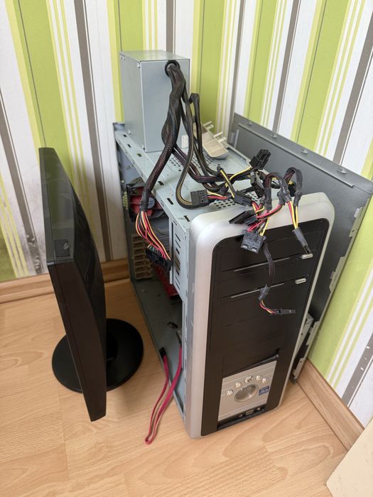 Монитор, блок питания рабочие