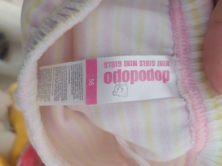 Spodnie półśpiochy welurowe bawełniane 56