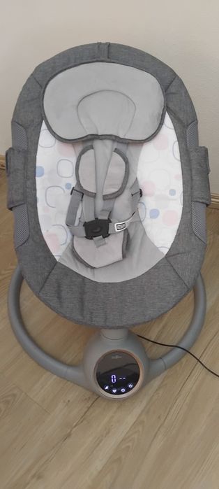 Espreguiçadeira/Baloiço bebe2luxe 5 velocidades de Baloiço, ruído branco,  Bluetooth para conetar o seu telemóvel