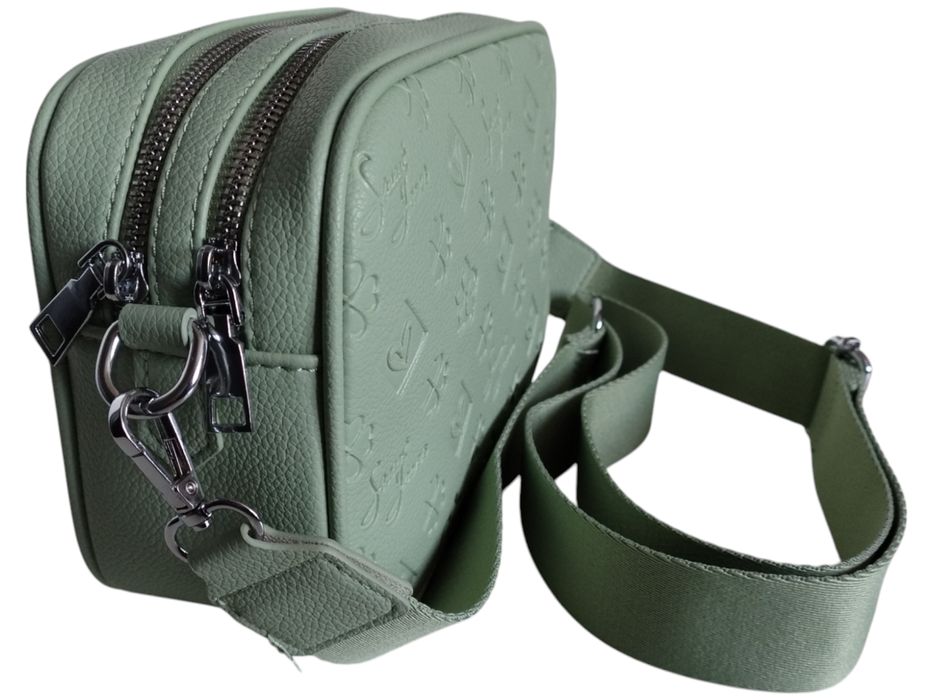 Torebka Damska Listonoszka Na Ramię Zielona Miejska