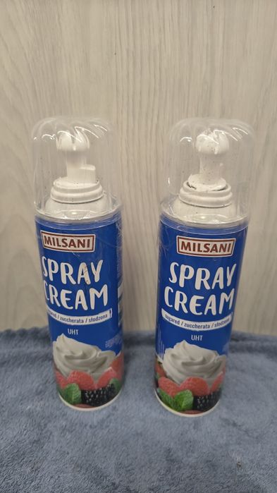 2x Krem w sprayu 250 ml bita śmietana