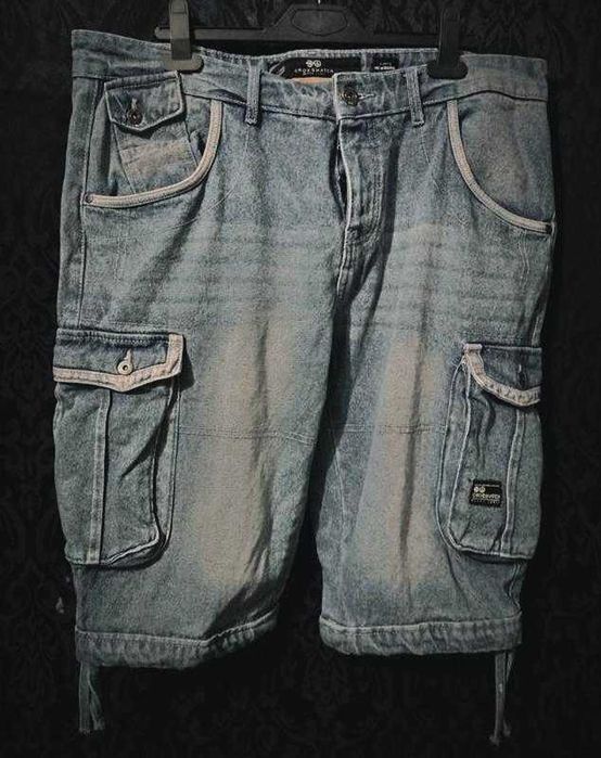 Фирменные  джинсовые шорты карго Crosshatch