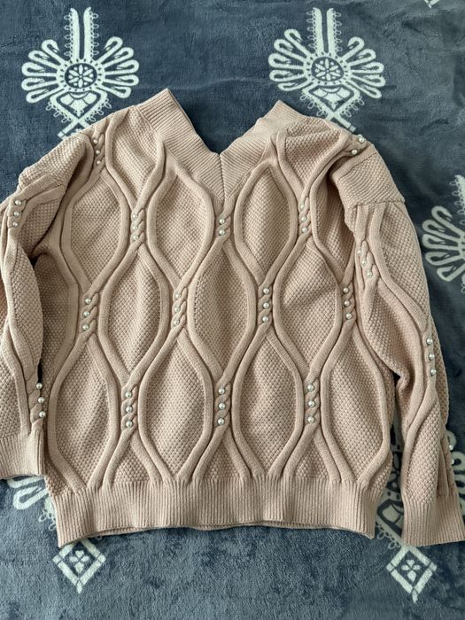 Sweter pudrowy róż by o la la