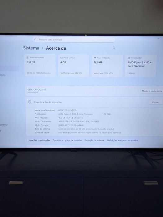 PC Gaming Ryzen 3 4100 Windows 11