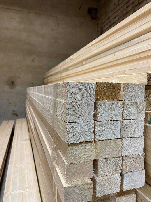 Брус струганий, Стругана дошка , Брус будівельний , рейки монтажні