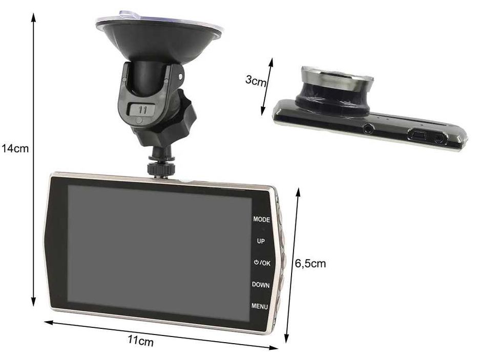 Kamera samochód full HD wyświetlacz LCD cofanie wideorejestrator 10094