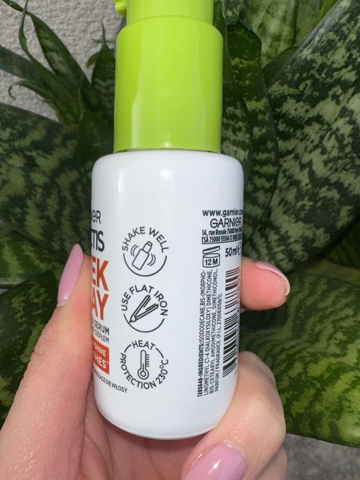 serum Garnier Sleek & stay nowe termoochronna na końcówki do włosów