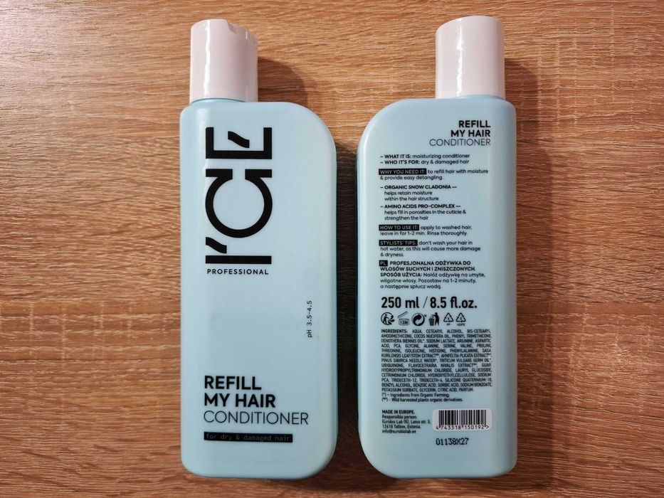Odżywka do włosów Ice Professional Refill My Hair 250 ml. Super jakość