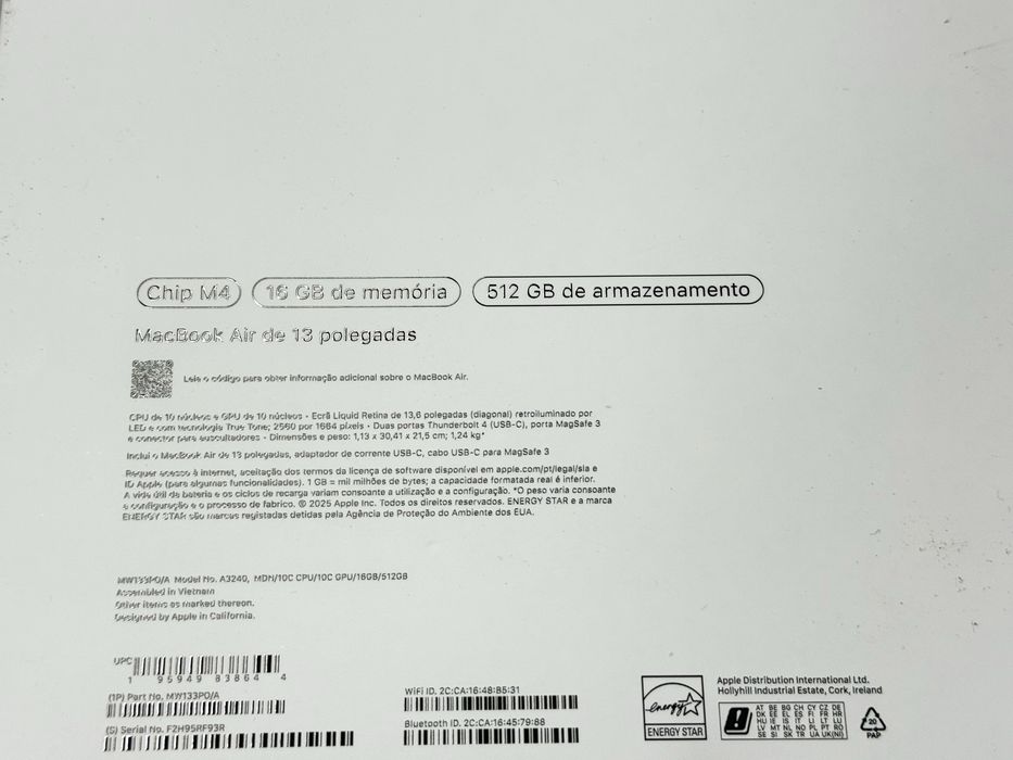 macbook air de 13 512 gb m 4