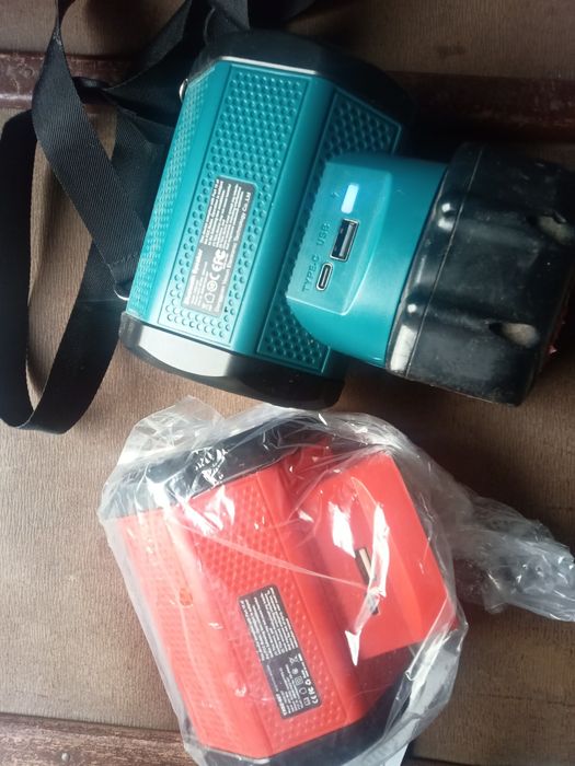 Bluetooth колонка, павербанк Makita, Milwaukee