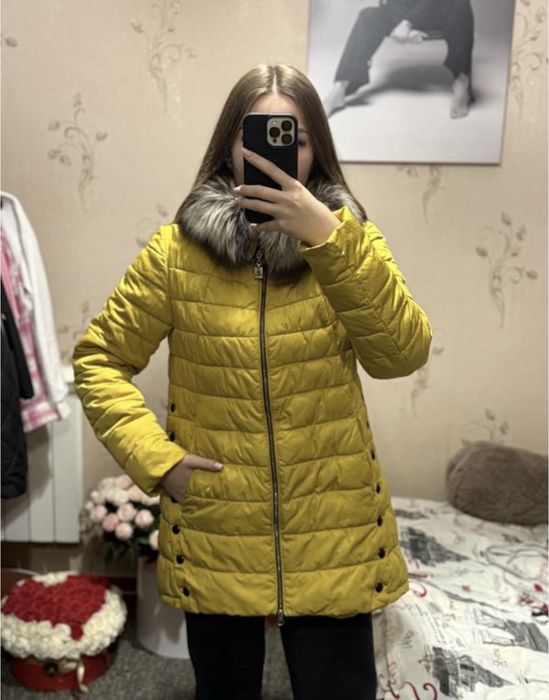 Пуховик зимовий з чорнубуркою