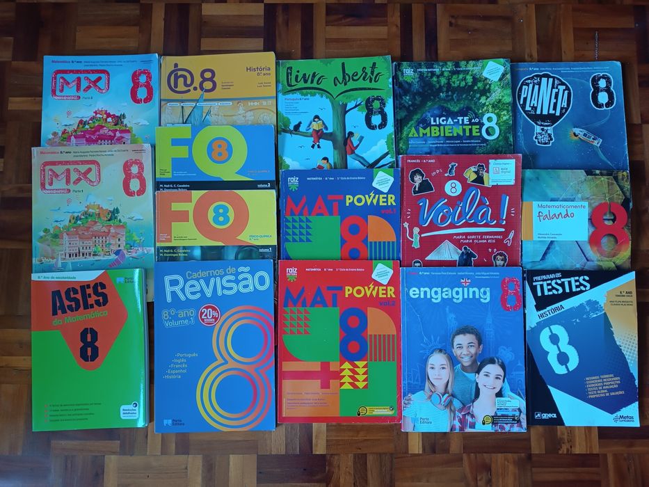 livros manuais cadernos atividades todas as disciplinas 5º 6º 7° 8° 9