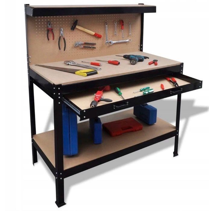 Верстат з ящиком Верстат столярний Верстак в гараж Слесарный стол