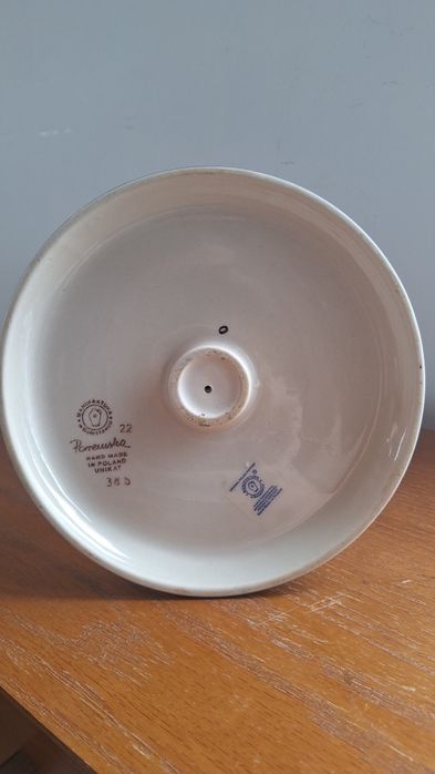 Ceramika Bolesławiec stojak na ręczniki papierowe