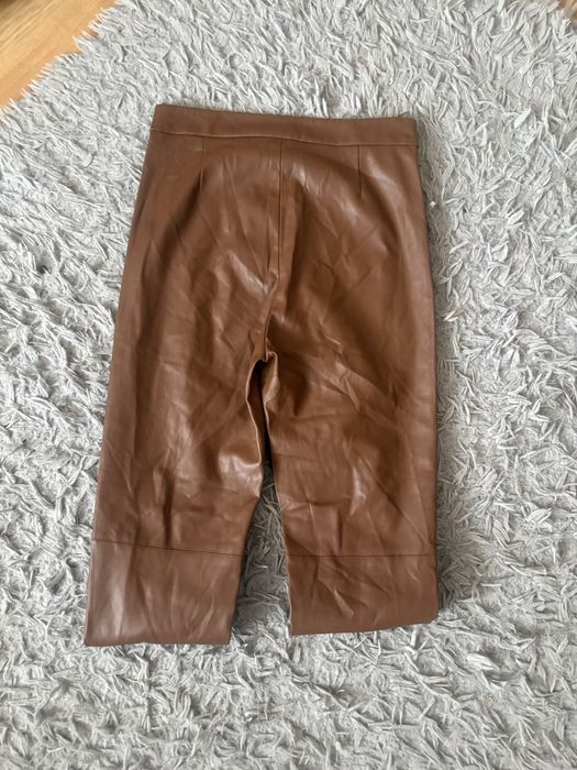 Zara spodnie brazowe