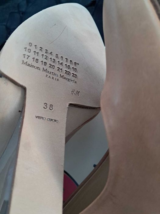 Maison Margiela H&M n buty caramel  38 eleganckie