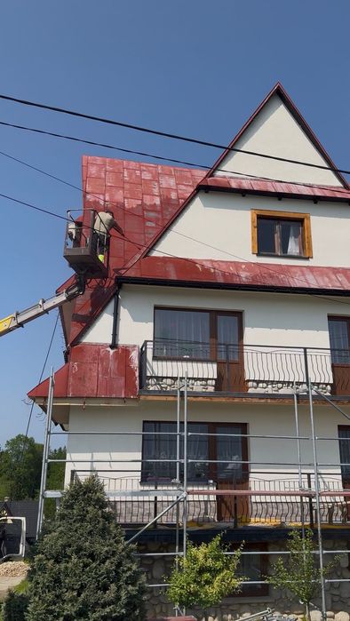Malowanie dachów, elewacji, wnętrz, konserwacja konstrukcji stalowych