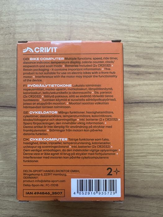 Licznik rowerowy Crivit
