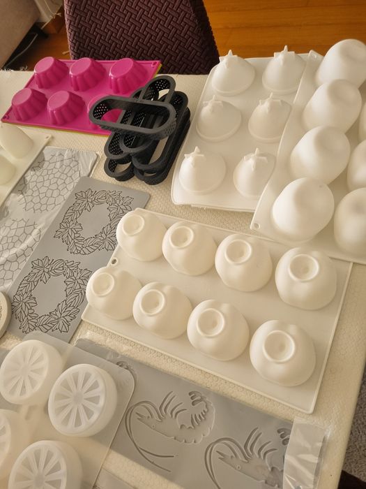 Varias formas pastelaria