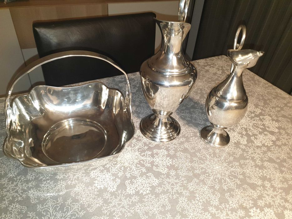 Peças decoração em estanho 95%