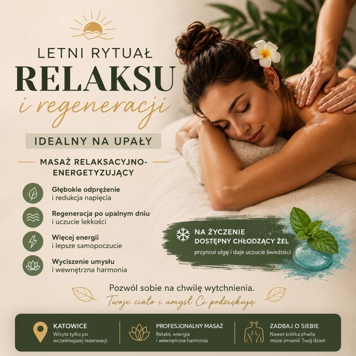 Masaż Relaksacyjny | Idealny na Upały