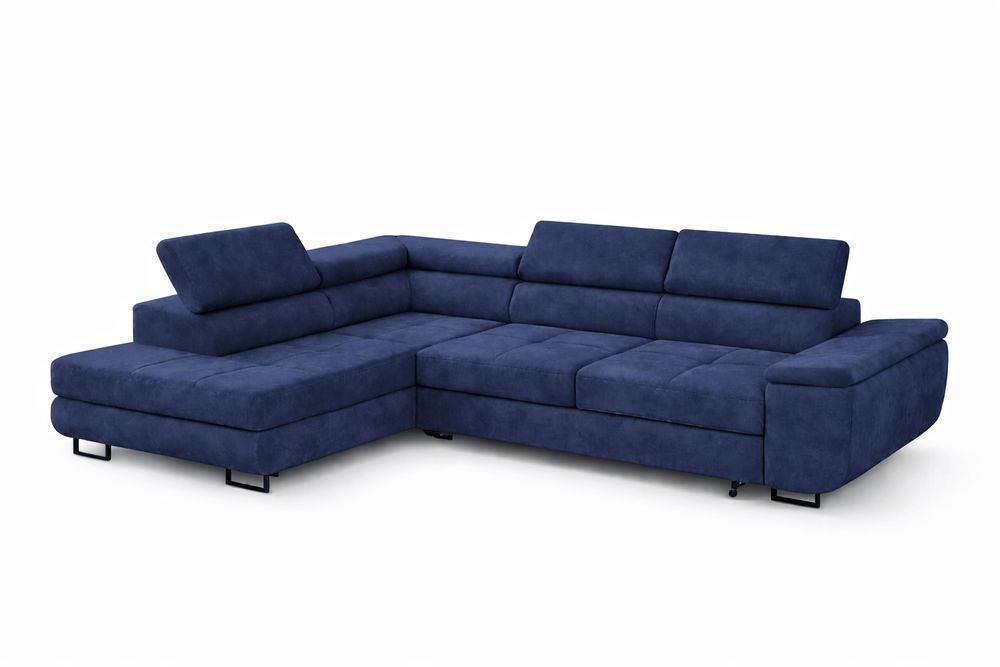 Narożnik Anton prosto od producenta regulowane zagłówki funkcja spania