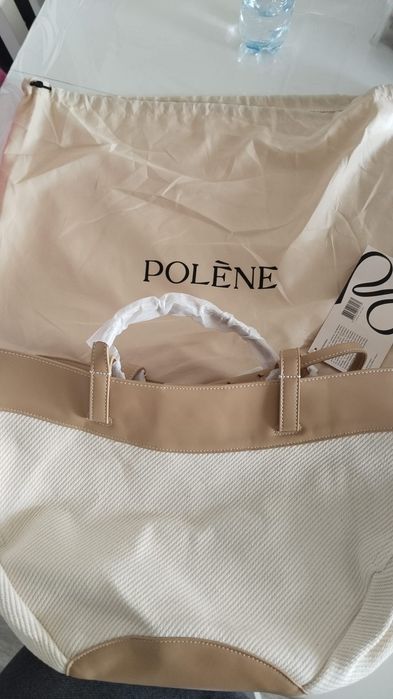 Torebka Polene Cyme  beżowa nowa