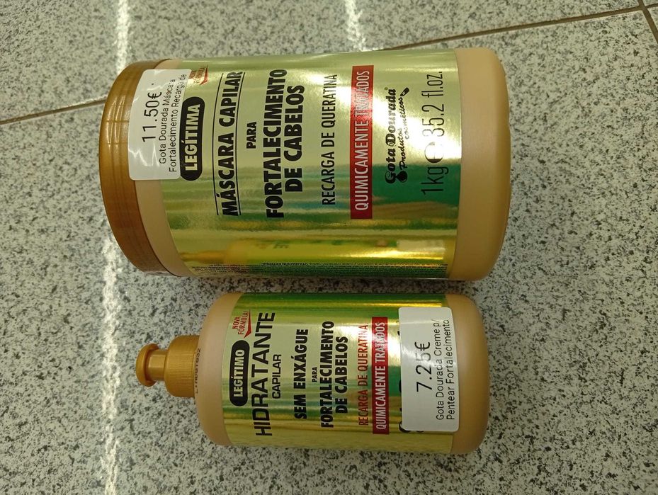 Fortalecimento Queratina Shampoo condicionador Mascara creme pentear