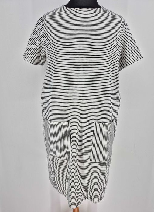 Sukienka dzianinowa w paski Jasper Conran by Debenhams 42 XL 14 luźna