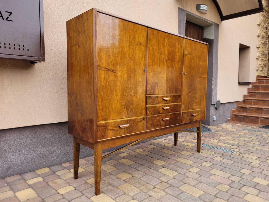 Mid Century Komoda Tekowa Dania Lata 50 Design
