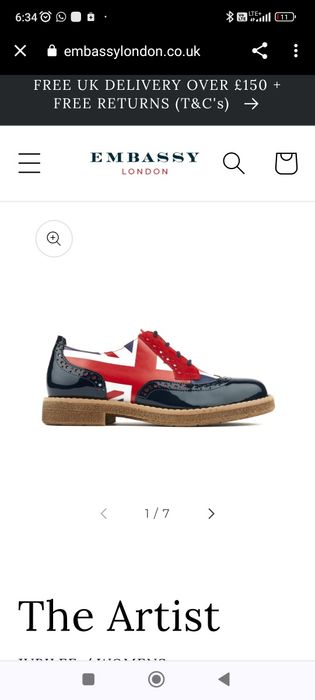 Oxfordy 37 sztyblety Embassy London Artist Joker