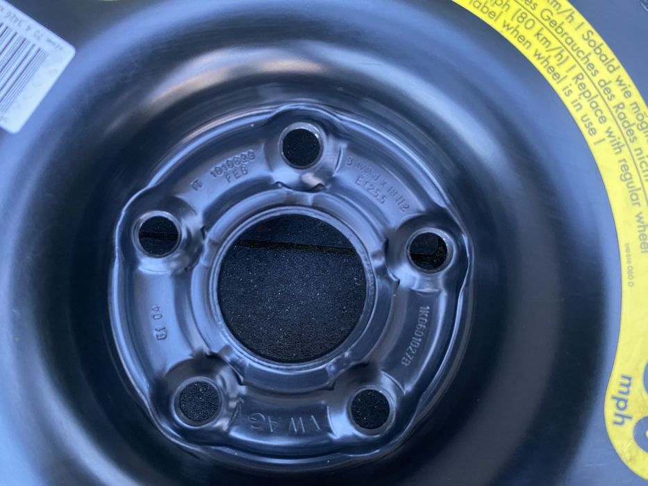 Koło dojazdowe Volkswagen VW 125/70R18 5x112