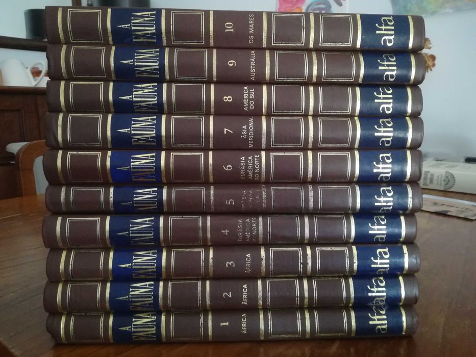 Enciclopédia ALFA "A Fauna" - 10 volumes (preço do conjunto)