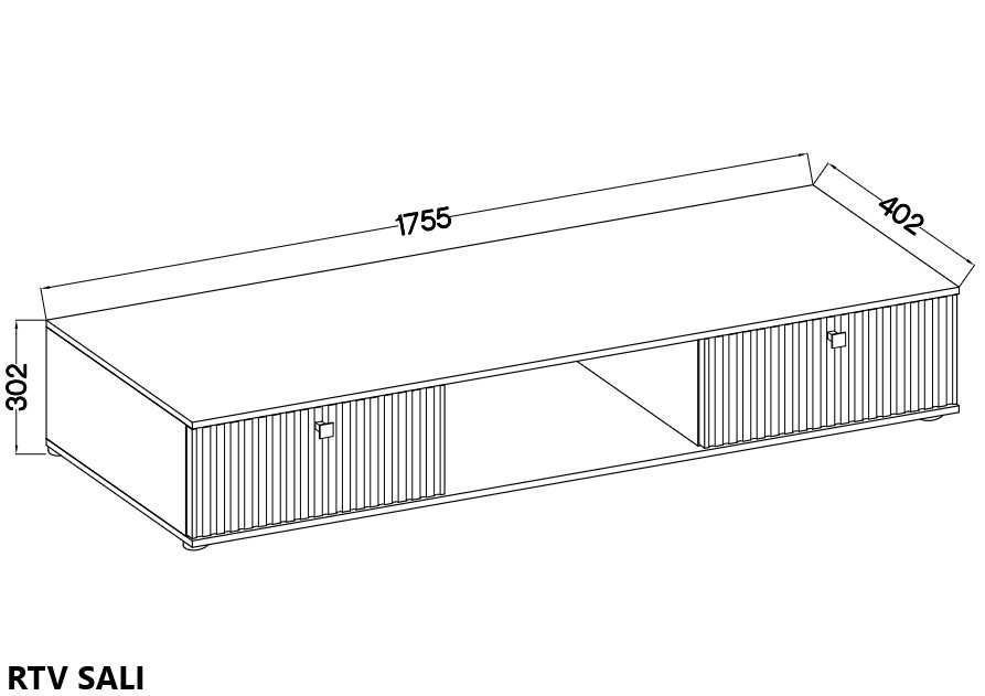 NOWOŚĆ Meblościanka SALI MDF do salonu